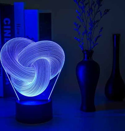 Abstract Twist LED Light
