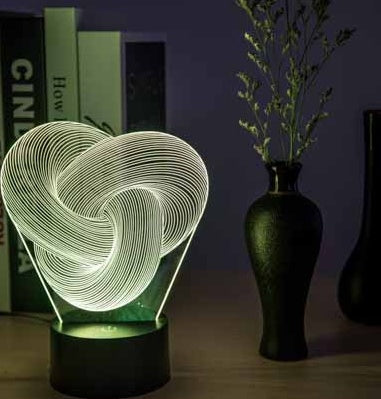 Abstract Twist LED Light