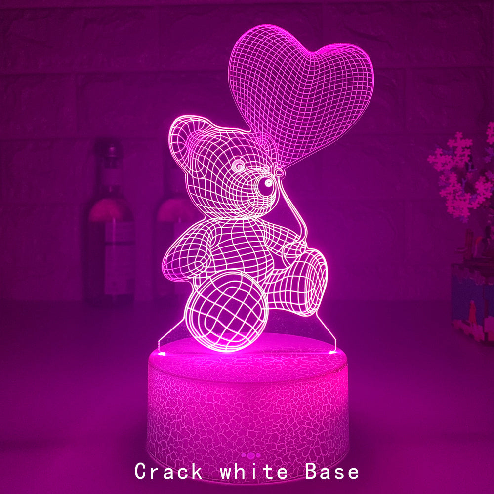 3D Acrylic Bear Lamp