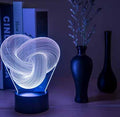 Abstract Twist LED Light