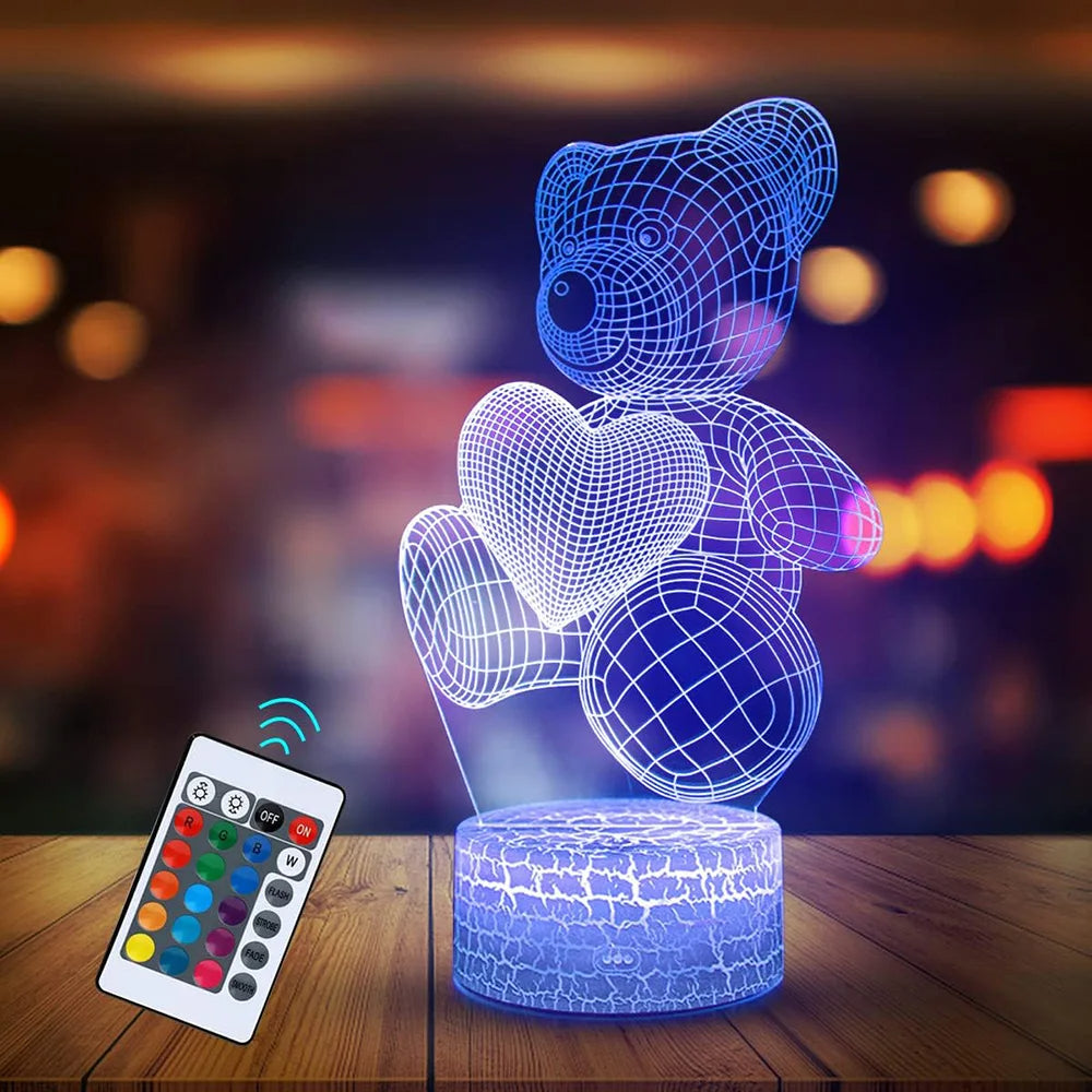 3D Acrylic Bear Lamp